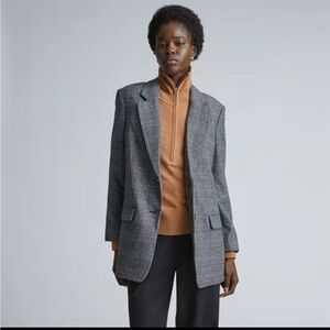 Women's Everlane The Oversized Blazer in Glen Plaid